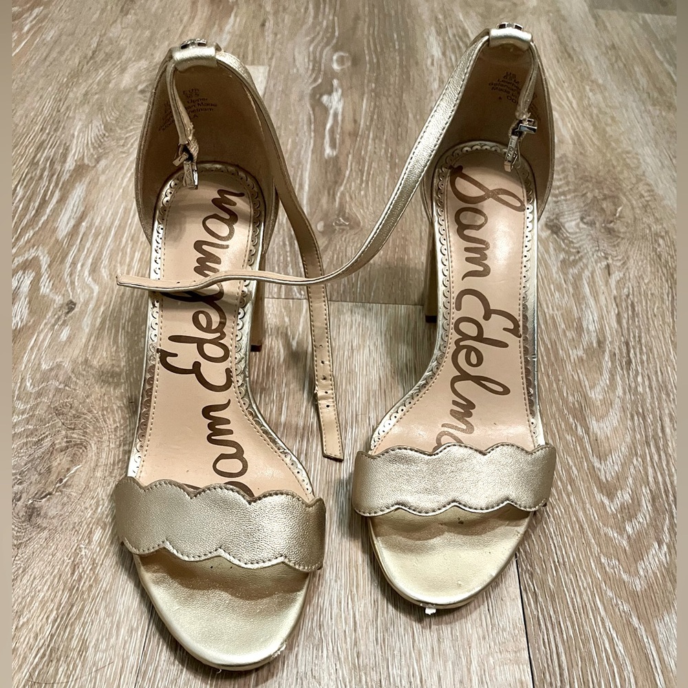 Sam Edelman Heeled Sandals Size 6.5 Gold